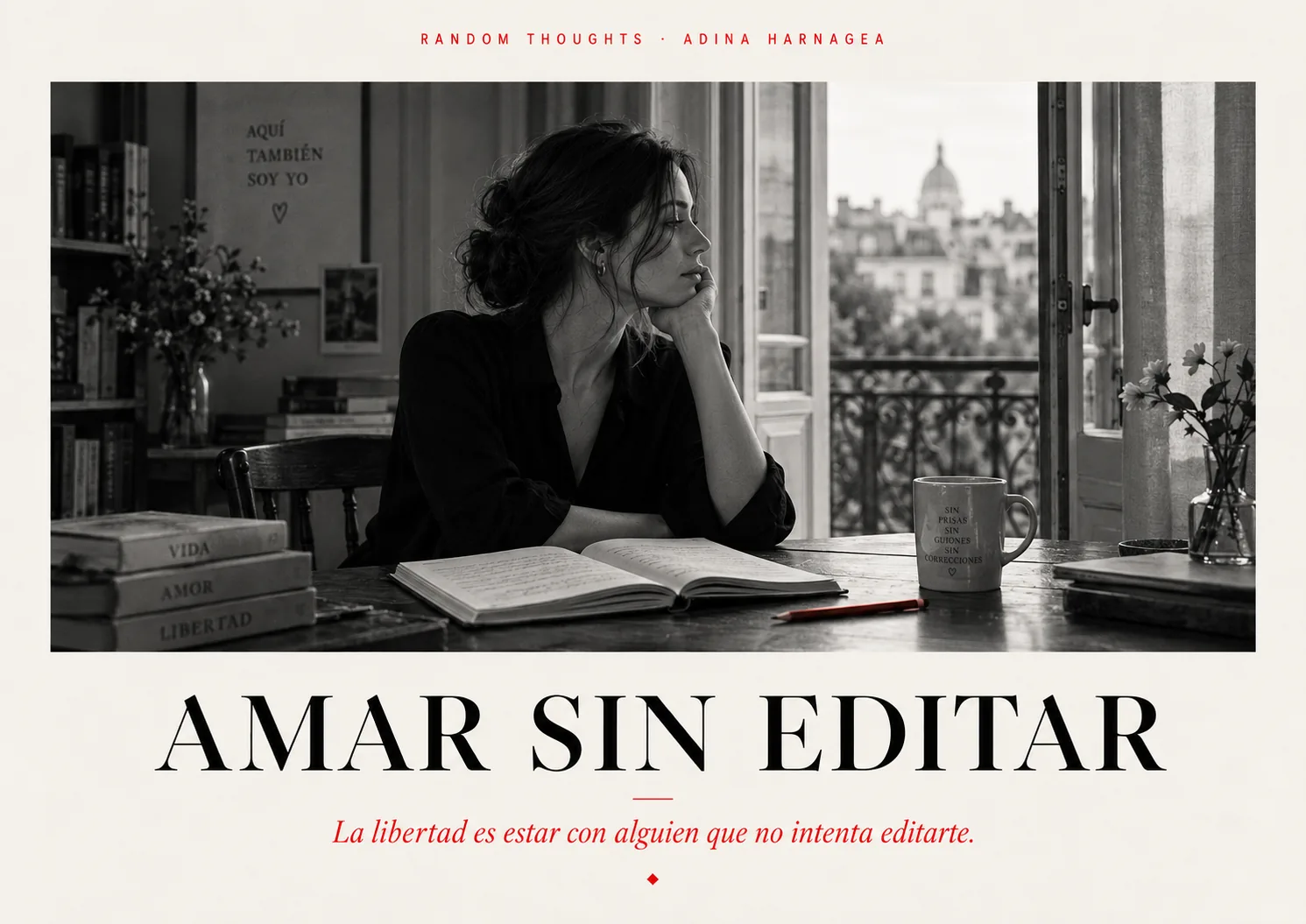 Portada del ensayo «Amar sin editar»
