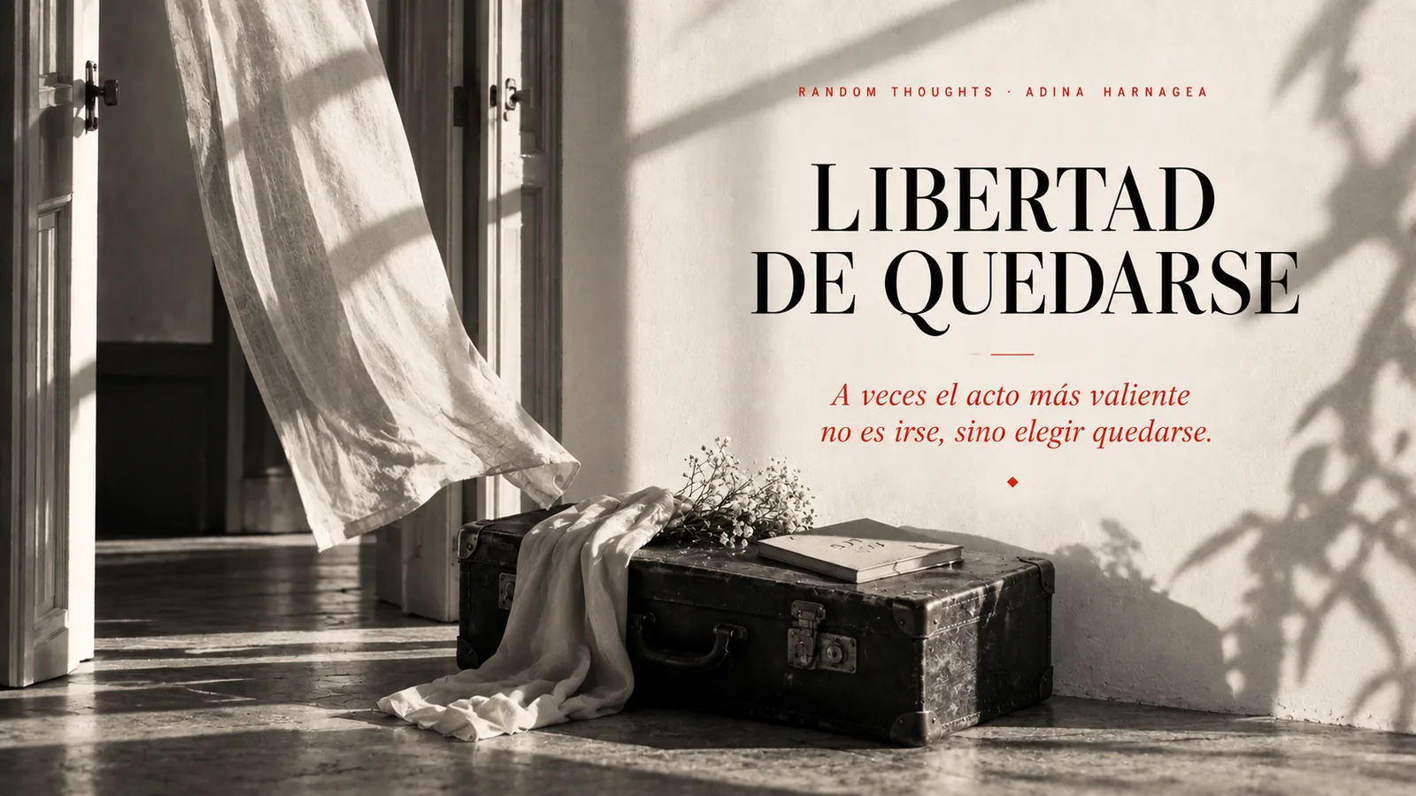 Portada del ensayo «Libertad de quedarse»
